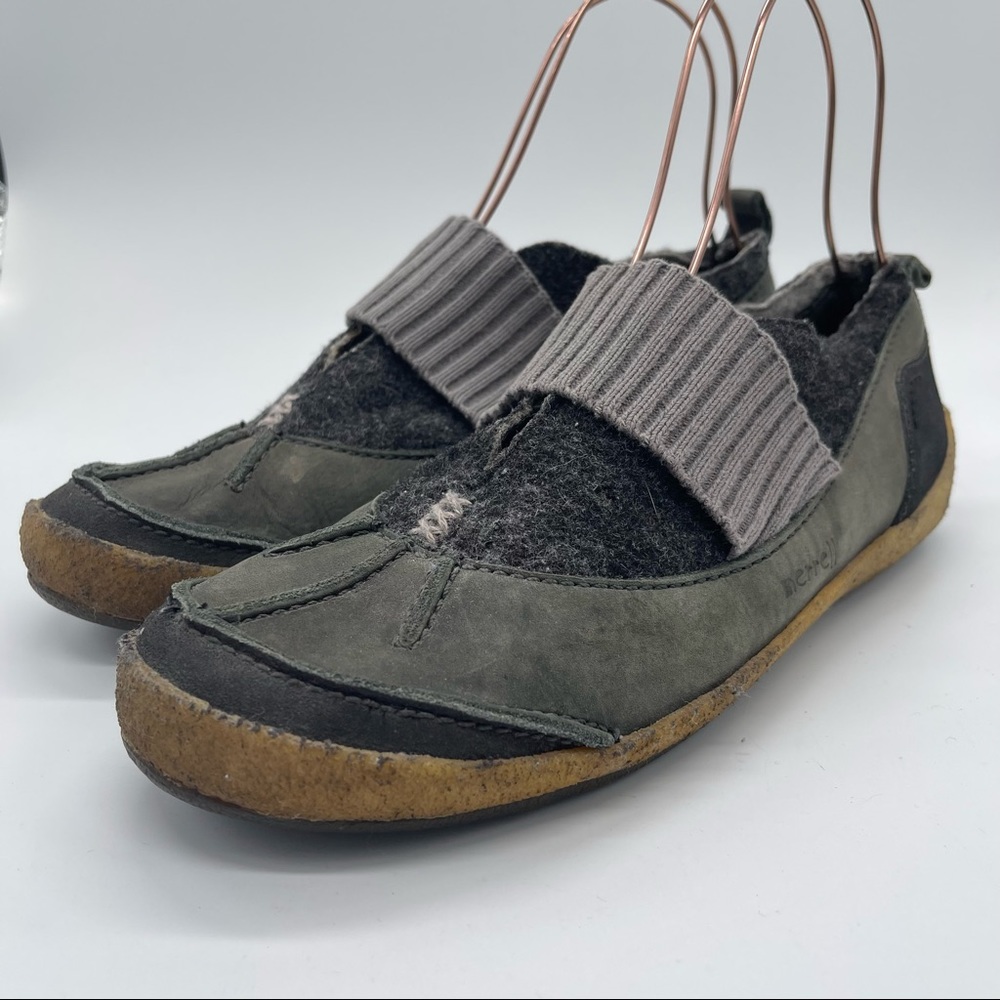 Merrell, SlipOn Shoes. Size 11. Wool and Leather Details. Excellent condition!